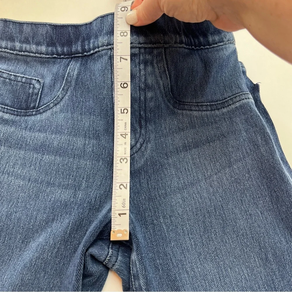 SPANX Womens Size XS Blue Denim Jean Jeggings Two Pocket Slimming Shaping Preppy